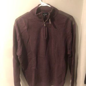 Daniel Hechter Men's 3/4 Zip Top - Purple